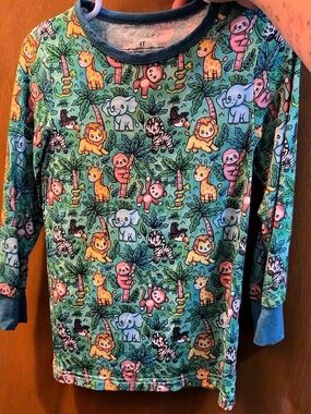 Zoo Animals Bamboo Long Sleeve/Pants PJ Set